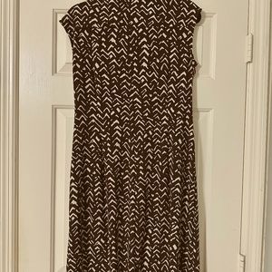 Chaps dress brown and tan